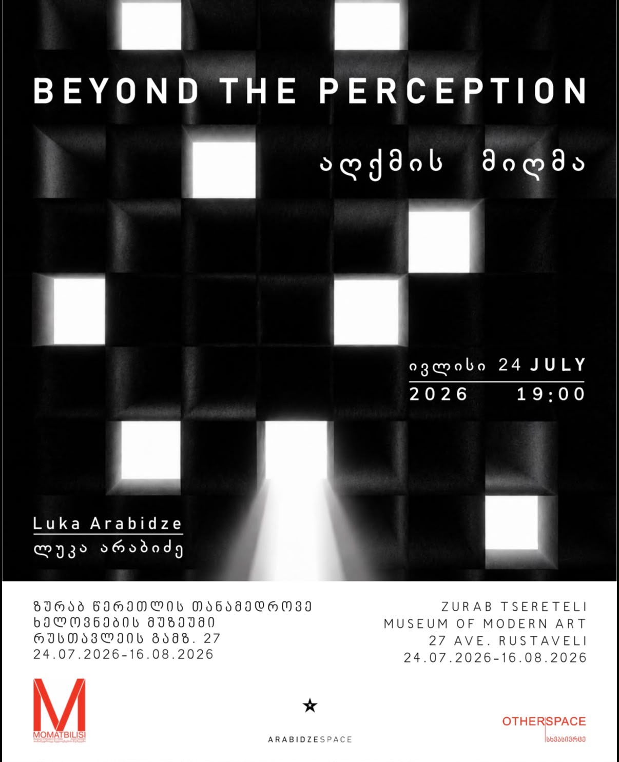 Luka Arabidze BEYOND THE PERCEPTION